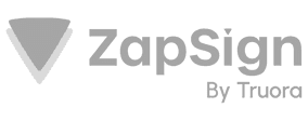 Logotipo da ZapSign by Thiora em fundo branco, marca de soluções de assinatura digital.