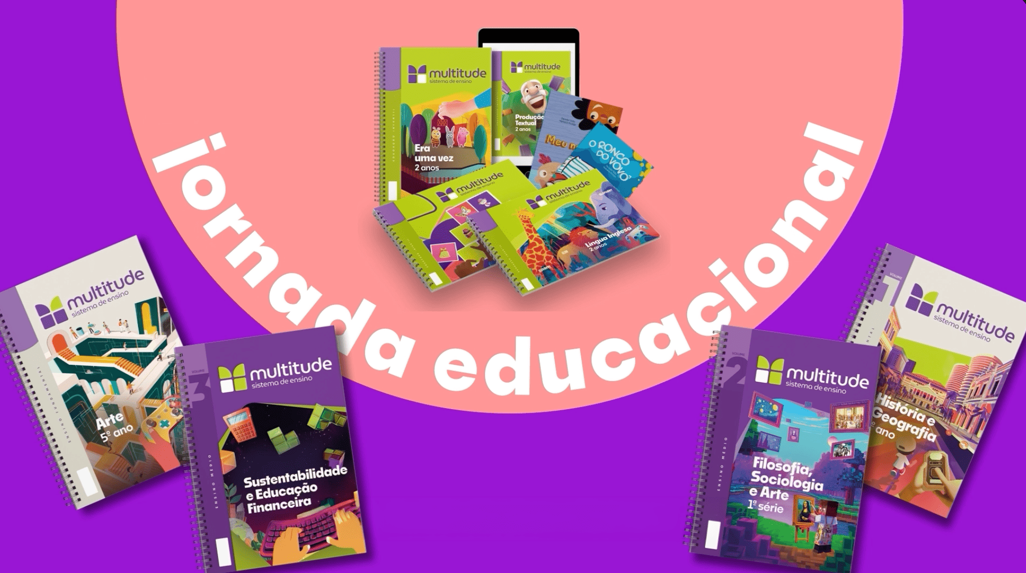 Multitude Sistema de Ensino | Animação Motion Graphics