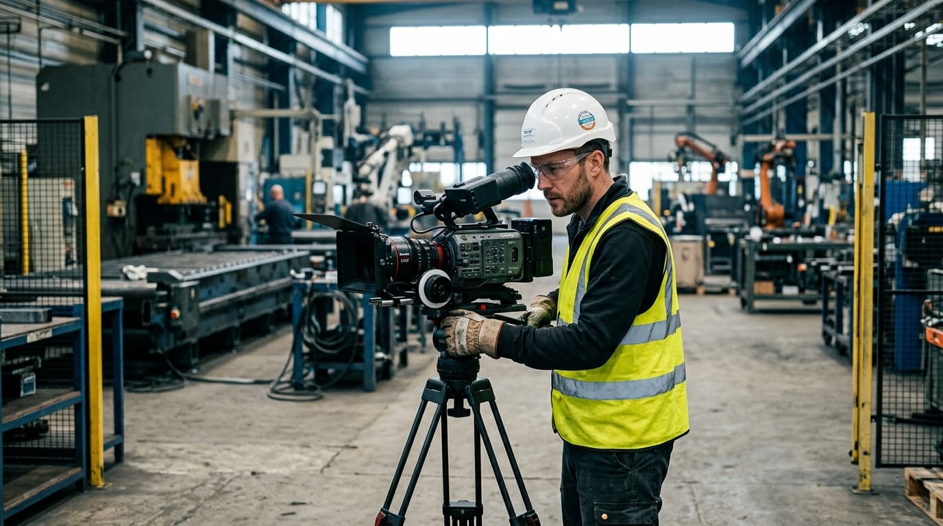 Guia de EPIs e Seguros para Gravação de Vídeo em Indústria