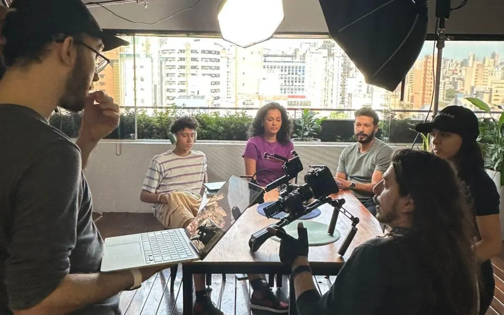 Making of da gravação da campanha Bernoulli